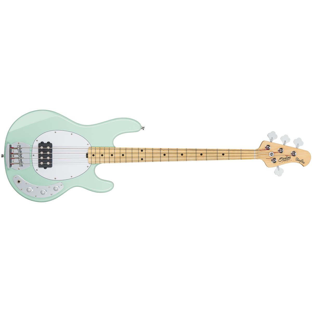 Sterling Bassgitarre, S.U.B., StingRay RAY4, Mint Green (E-Gitarren Set, Basswood, Maple), Gitarre, Grün
