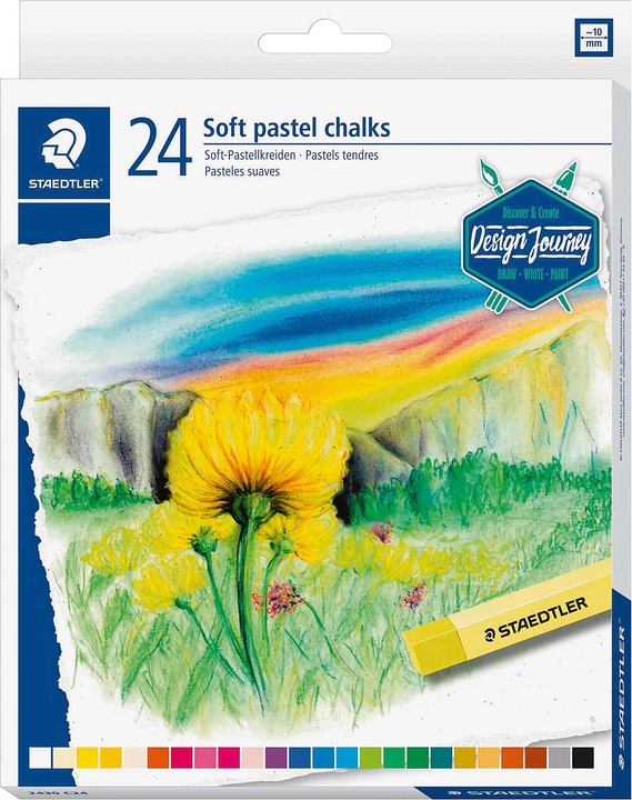 Actual product image Staedtler Soft pastels karat in 24 colours (Multicolor, 24 x)