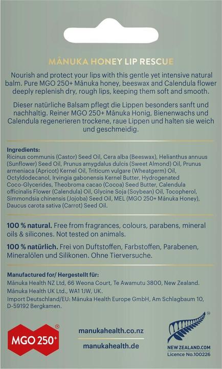 Image du produit Manuka Health Manuka Honig (Baume à lèvres)