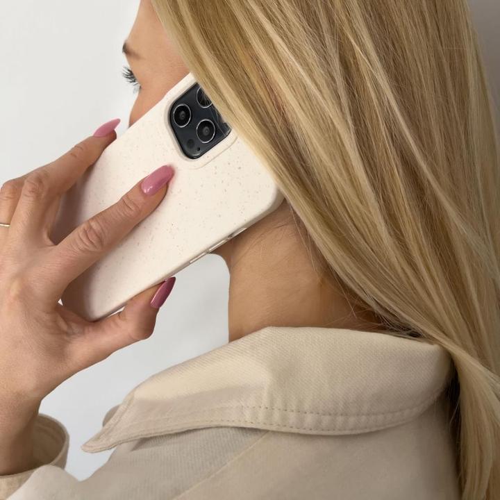Productafbeelding Hurtel Eco Case Hoesje voor iPhone 12 Silicone Cover Telefoonhoesje Mint (Apple iPhone 12)