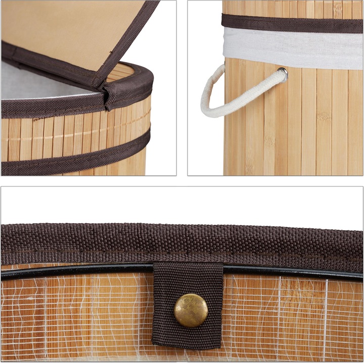 Immagine prodotto Relaxdays Cesto portabiancheria (65 l)