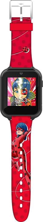 Actual product image Accutime Kids Smart Watch Miraculous (red): Selfie camera, photo & video, stopwatch, 6 games, 3 Hin (40 mm)