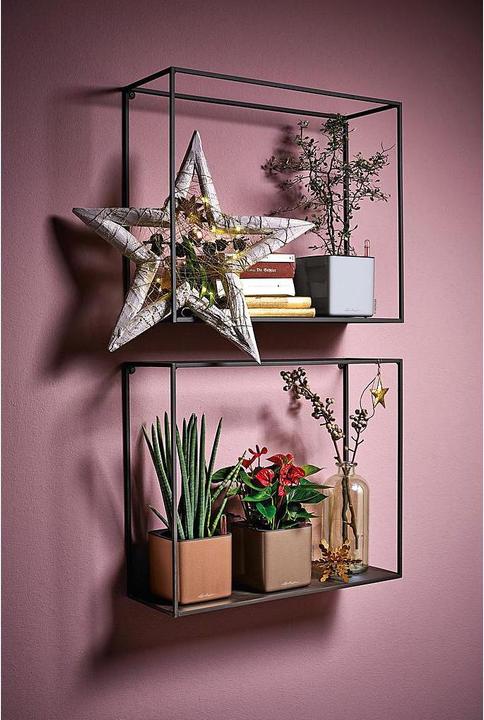 Produktbild Lechuza Pflanzentopf CUBE Glossy Titanium (14 cm)