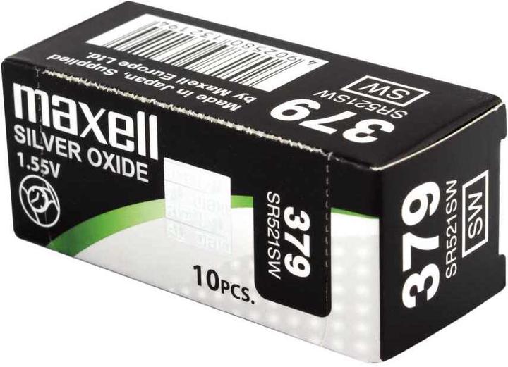 Actual product image Maxell Silver Oxide SR521SW (1 pcs., SR63, 16 mAh)