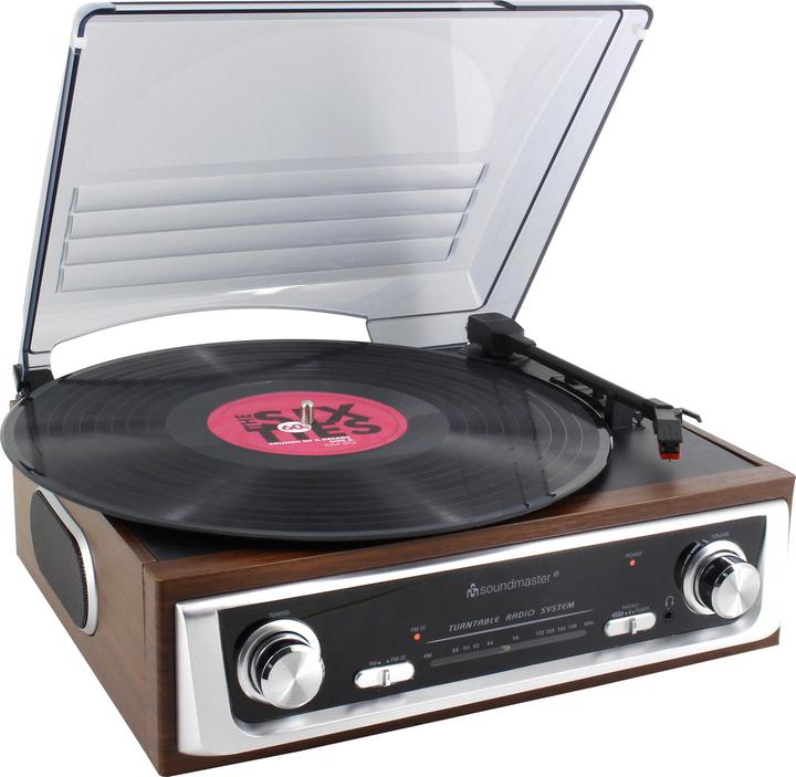 Actual product image Soundmaster Stereo PL196H Brown