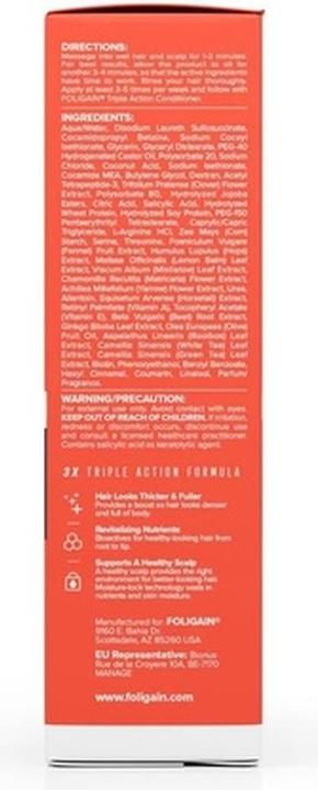 Image du produit Foligain Shampooing anti-chute triple action (shampooing pour hommes) 236 ml (236 ml, Shampoing liquide)