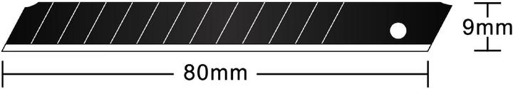Productafbeelding Hansa 10 reservemesjes cutter mesjes zwart 9 mm (Vervangend blad)