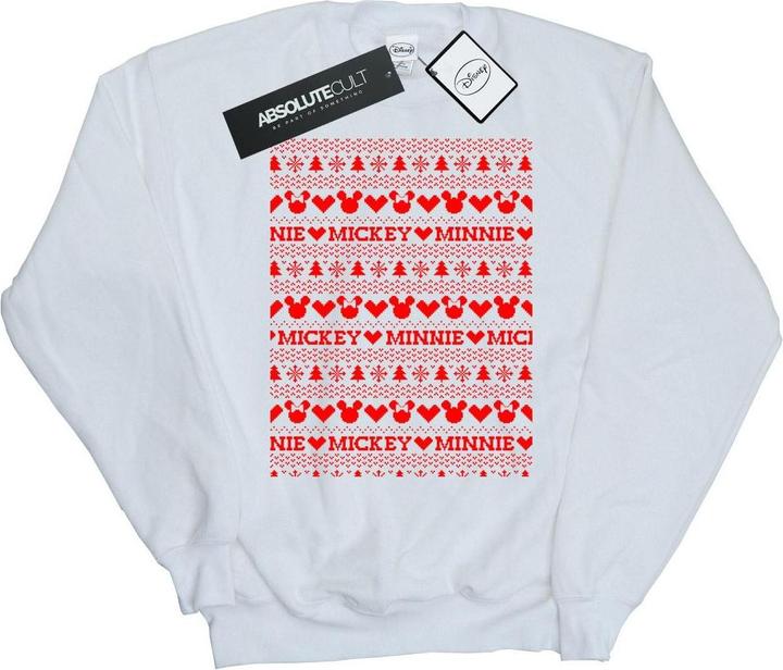Immagine prodotto Disney Mickey And Minnie Christmas Fair Isle Felpa Uomo (L)