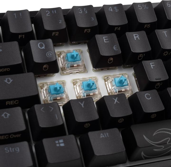Actual product image Ducky One 2 Pro Mini Gaming Keyboard, RGB LED - Cherry (DE, Cable)