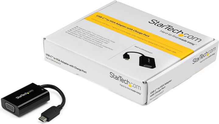 Actual product image StarTech USB-C To VGA - Power Delivery (USB-C, VGA, 15 cm)