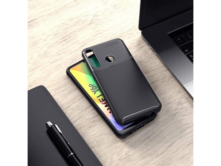 Actual product image Screenguard Huawei Y6p Cover Carbon Design TPU Case (Huawei Y6p)