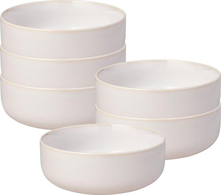 Produktbild Villeroy & Boch Schale Crafted Cotton 15.8 cm, 6 Stück, Weiss (15.80 cm, 0.78 l, 6 x)