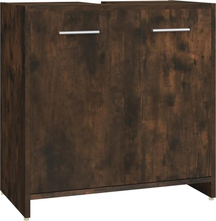 Image du produit vidaXL Badmöbel Set Badezimmermöbel Badezimmerschrank 4 tlg. Räuchereiche