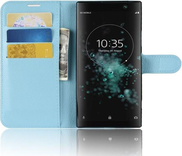 Actual product image MU Classic Litchi Leather Bookcover Series (Xperia XA2 Plus)