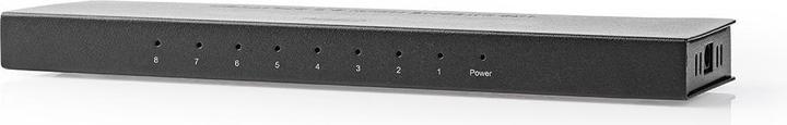 Nedis HDMI T Splitter 8-Port Port(s) HDMIT Eingang 8X HDMIT Ausgang 4K@60Hz 18 Gbps Metall Anthrazi