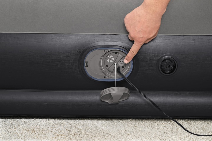 Actual product image Bestway Tritech Queen Air Mattress with Built-in USB Pump 2.03 m x 1.52 m x 36 cm