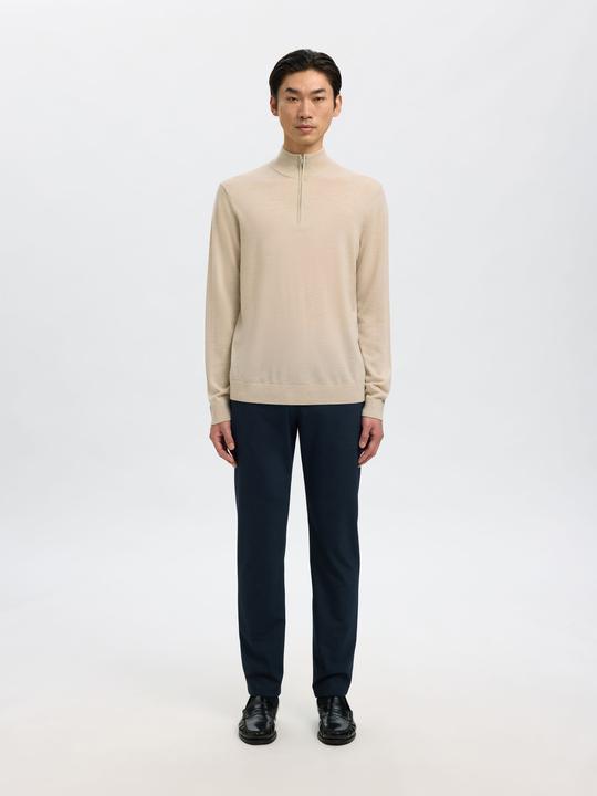 Actual product image Selected Homme Slhtray Ls Knit Merino Half Zip Noos (M)