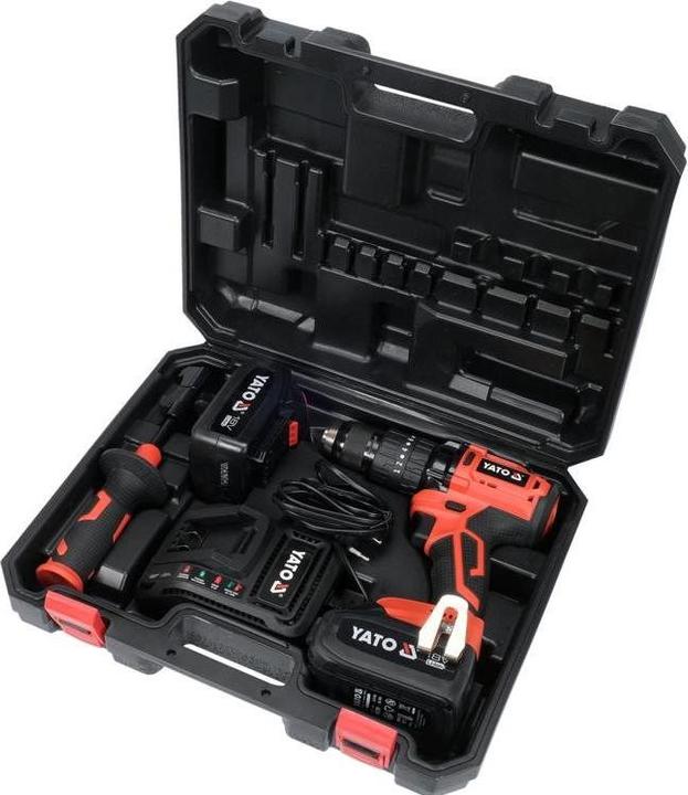 Produktbild Yato WIERTARKO-WKRĘTARKA UDAROWA 18V LI-ION 82791 / 2x3,0Ah 75Nm / SILNIK BEZSZCZOTKOWY