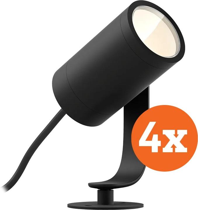 Productafbeelding Philips Hue Lily Starter Pack Wit en Kleur prikspot 4-Pack (IP67)