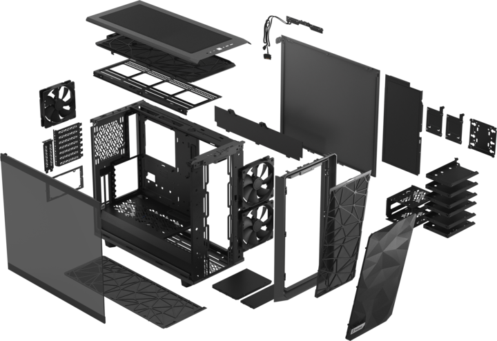 Produktbild Fractal Meshify 2 Light (ATX, mATX, E-ATX, Mini-ATX)