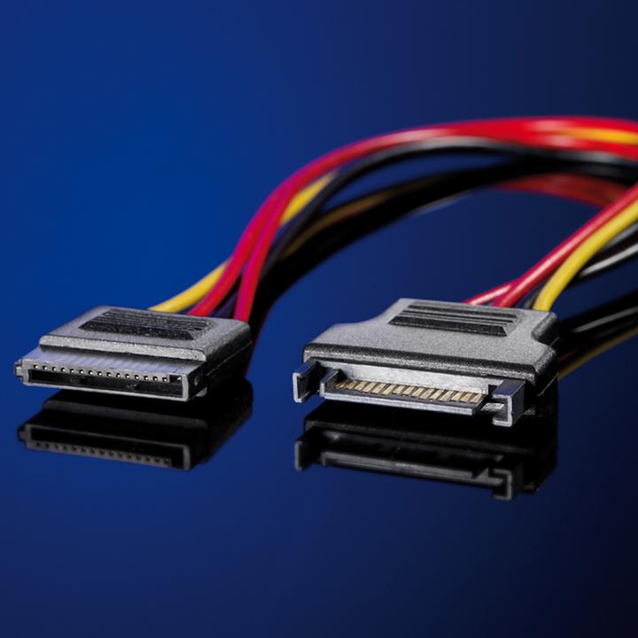 Actual product image Roline SATA power extension (30 cm, 15 pin S-ATA)