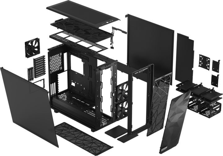 Produktbild Fractal Meshify 2 XL Dark (ATX, mATX, Mini-ITX, E-ATX, EE-ATX, SSI CEB, SSI EEB)