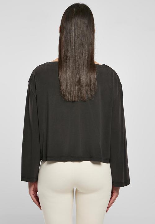 Produktbild Urban Classics Ladies Short Modal Bateau Necklinie Longsleeve (XS)