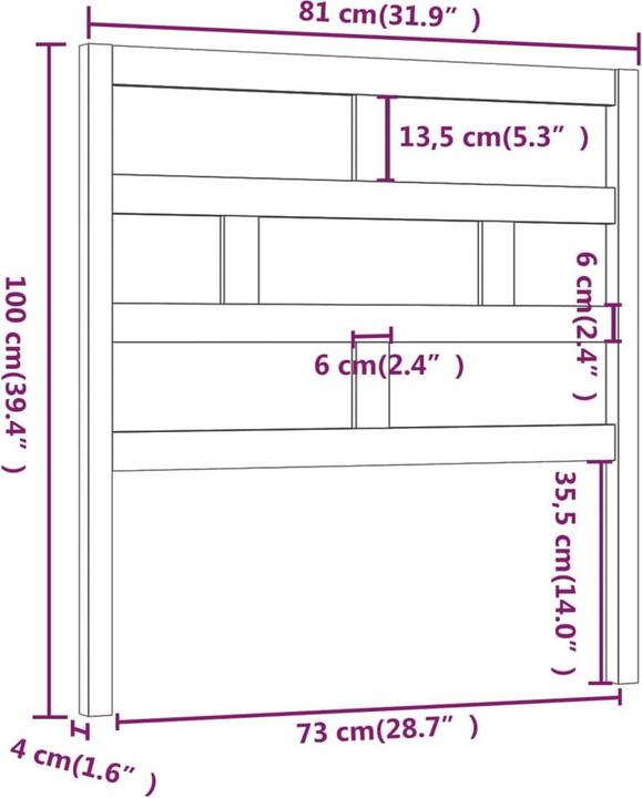 Actual product image VidaXL Dekava (206 x 4 x 100 cm)