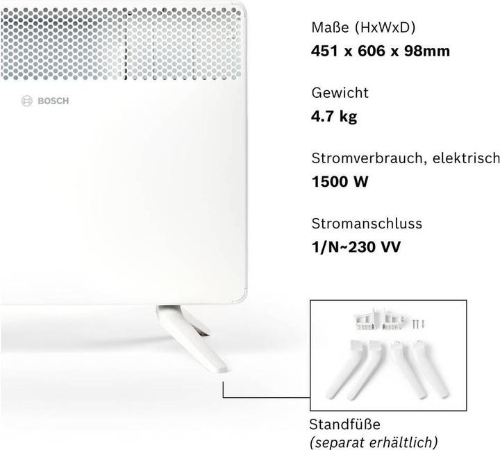 Produktbild Bosch Hausgeräte Heat Convector HC 4000-15 Thermotechnik Heat Convector HC 4000- (1500 W)