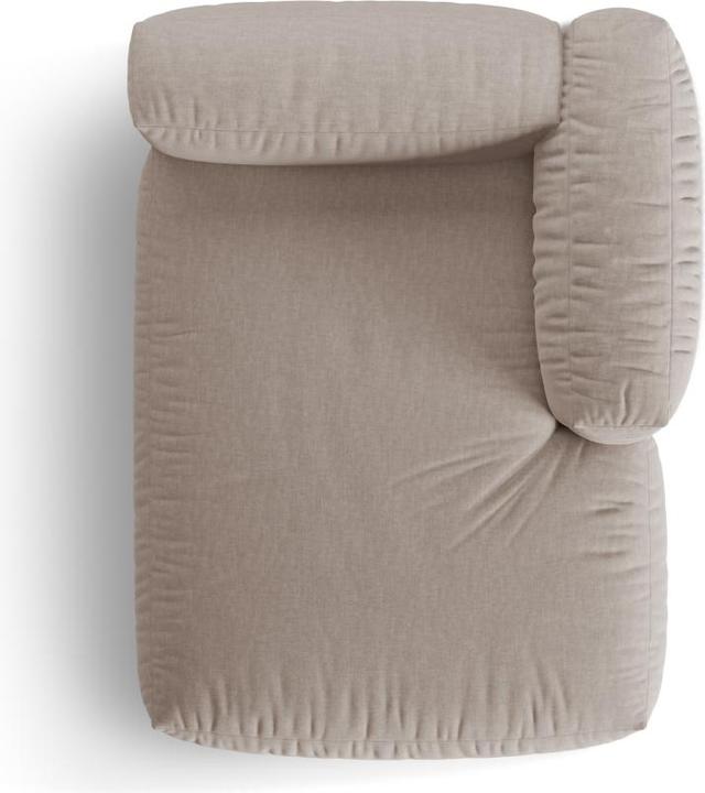 Image du produit Micadoni Chaise longue modulable droite, "Martina", 1 Place, 176x123x75 Fabriqué en Europe (Recamière)