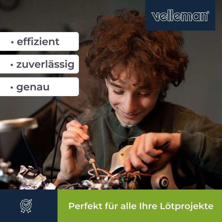 Actual product image Velleman Soldering station with LCD and ceramic heater