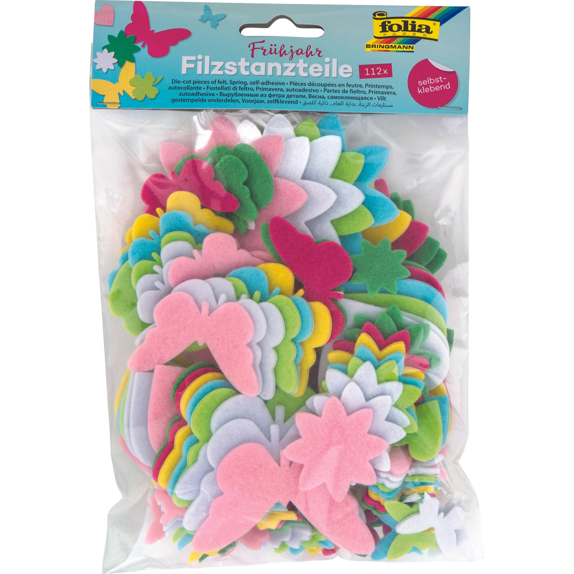 Folia Filzstanzteile Frhjahr selbstklebend