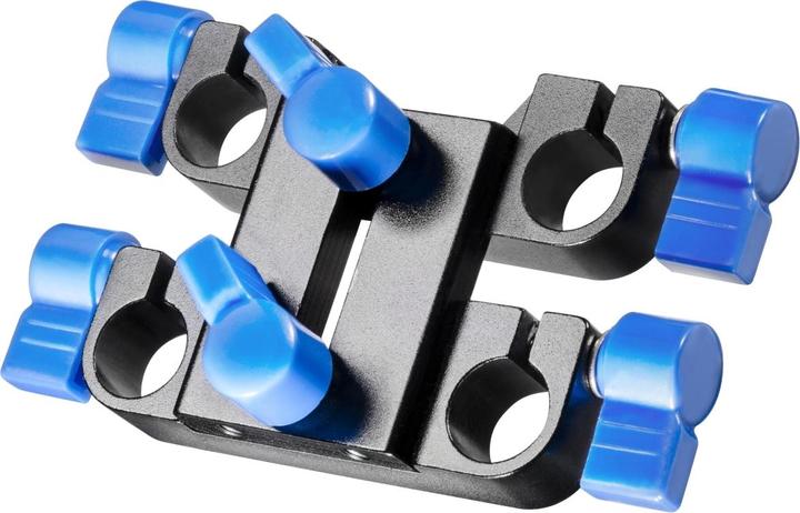 Walimex pro pro 15mm Doppel-Klemm- block für Video Rig (Diverses Video Zubehör)