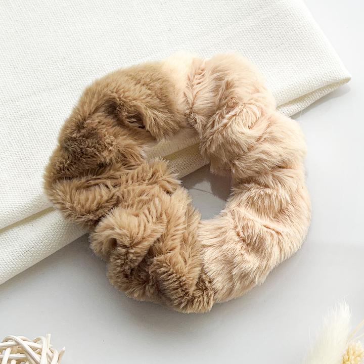 Image du produit Avizar Scrunchie Weicher Bicolor Minky Flausch Pixie & Dixie (Élastiques à cheveux)