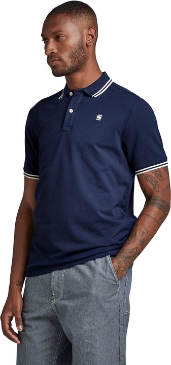 Actual product image G-Star Dunda Slim Stripe Polo (L)