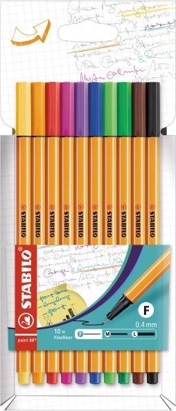 Produktbild STABILO point 88 Fineliner (Mehrfarbig, 10 x)