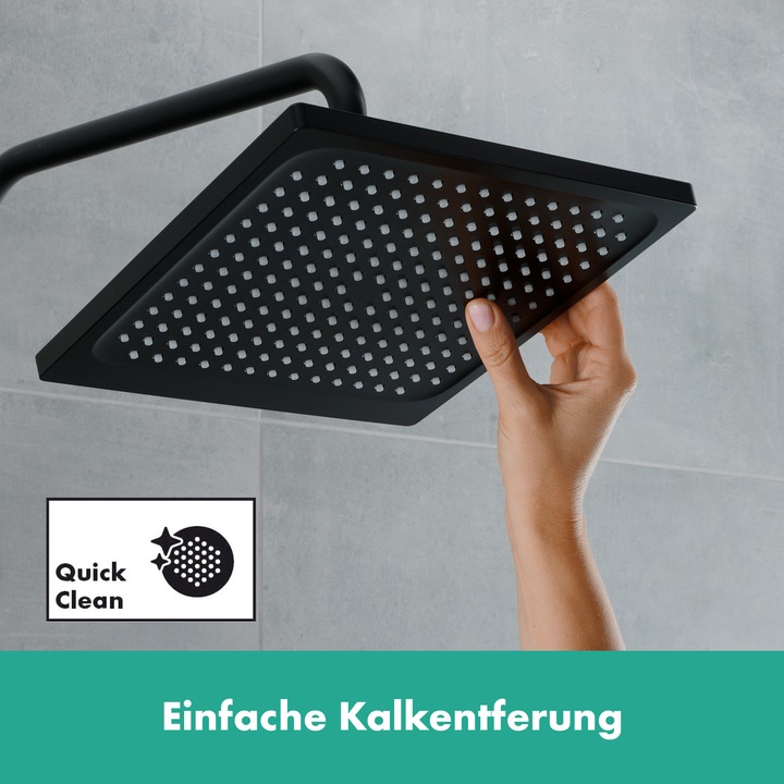 Produktbild hansgrohe HG Kopfbrause Crometta E 240, 1 jet mattschwarz (15.90 l/min)