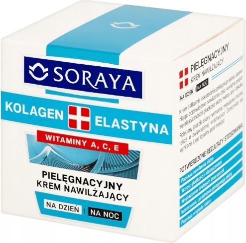 Actual product image Soraya Collagen & Elastin Moisturising Cream On Day And Night 50Ml (50 ml, 24h cream)
