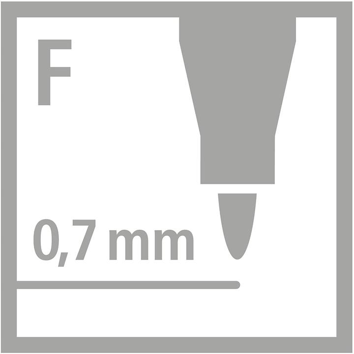 Produktbild STABILO Permanent-Marker - Write-4-all - fein - 4er Pack - blau, rot, grün, schwarz (Mehrfarbig, 0.70 mm, 4 x)