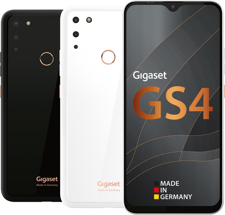 Gigaset GS4 (64 GB, Bianco Puro, 6.30", Doppia SIM + SD, 16 Mpx, 4G)