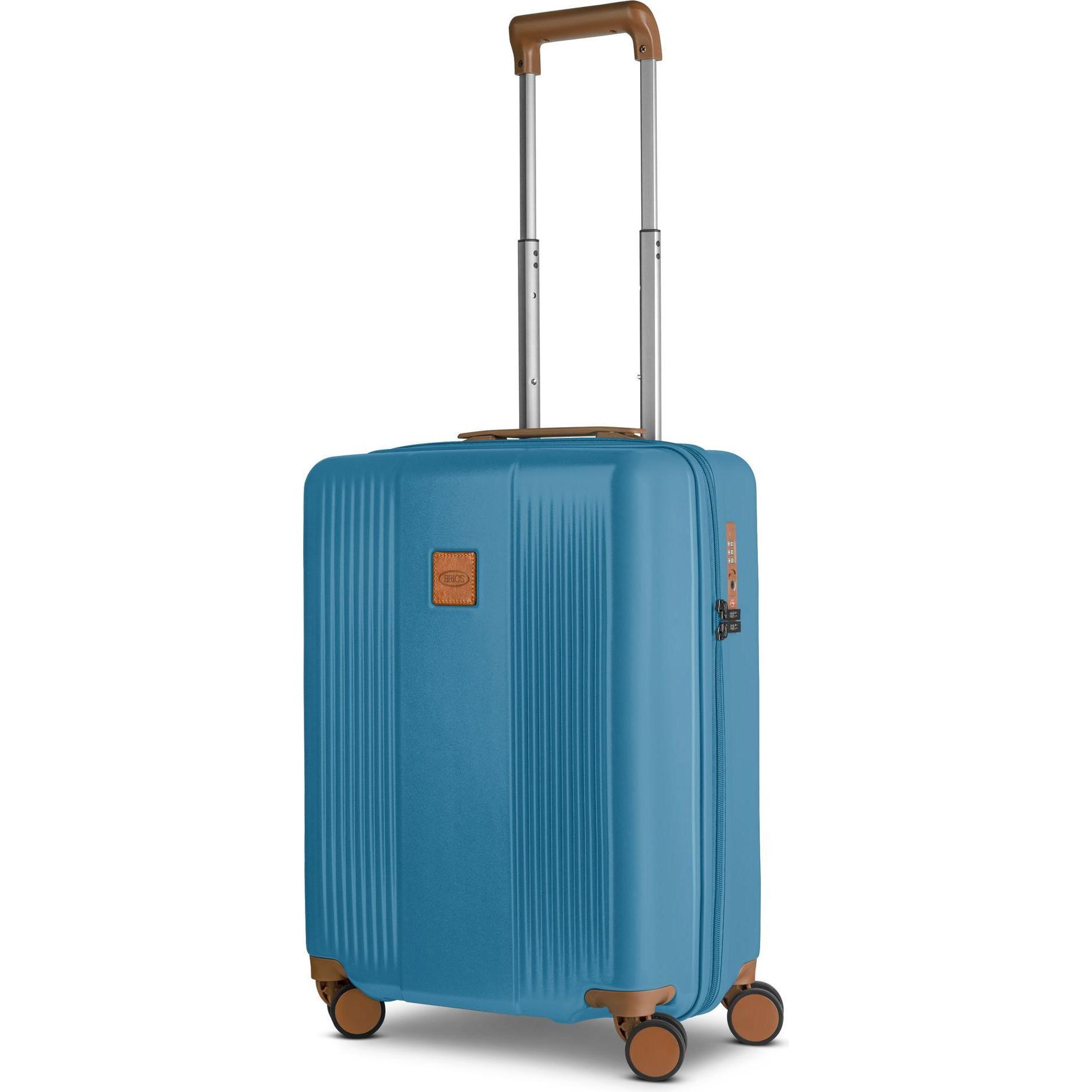 Brics, Koffer, Ferrara 4 Rollen Kabinentrolley S 55 cm, Blau, (38 l, Handgepäck (bis 50l))