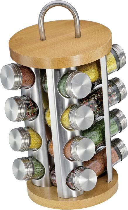 Actual product image Küchenprofi Spice Rack with 16 Jars