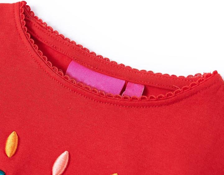 Immagine prodotto vidaXL Camicia da bambino a maniche lunghe rosso 116,Materiale: 95 % cotone. 5 (116)