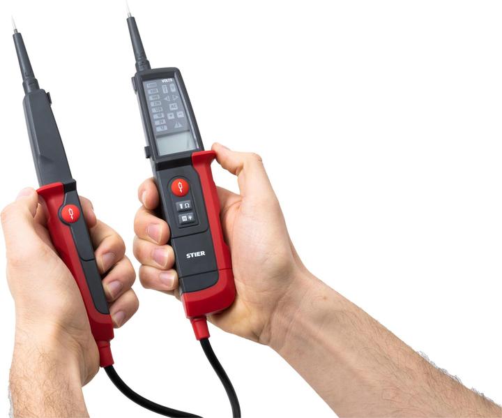 Produktbild Stier Profi Spannungs- und Durchgangsprüfer 6V-1000V AC/DC 2polig CAT III 1000V CAT IV 600V (CAT III 1000V, CAT IV 600V, Spannungsprüfer)