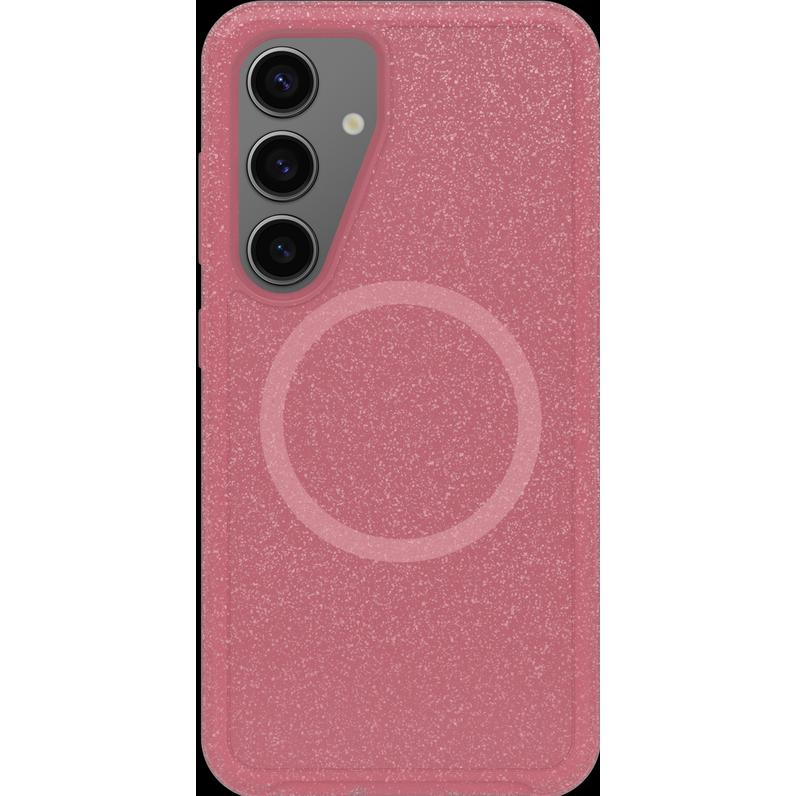 OtterBox Symmetry Clear mit Magnets (Samsung Galaxy S25), Smartphone Hülle, Rosa