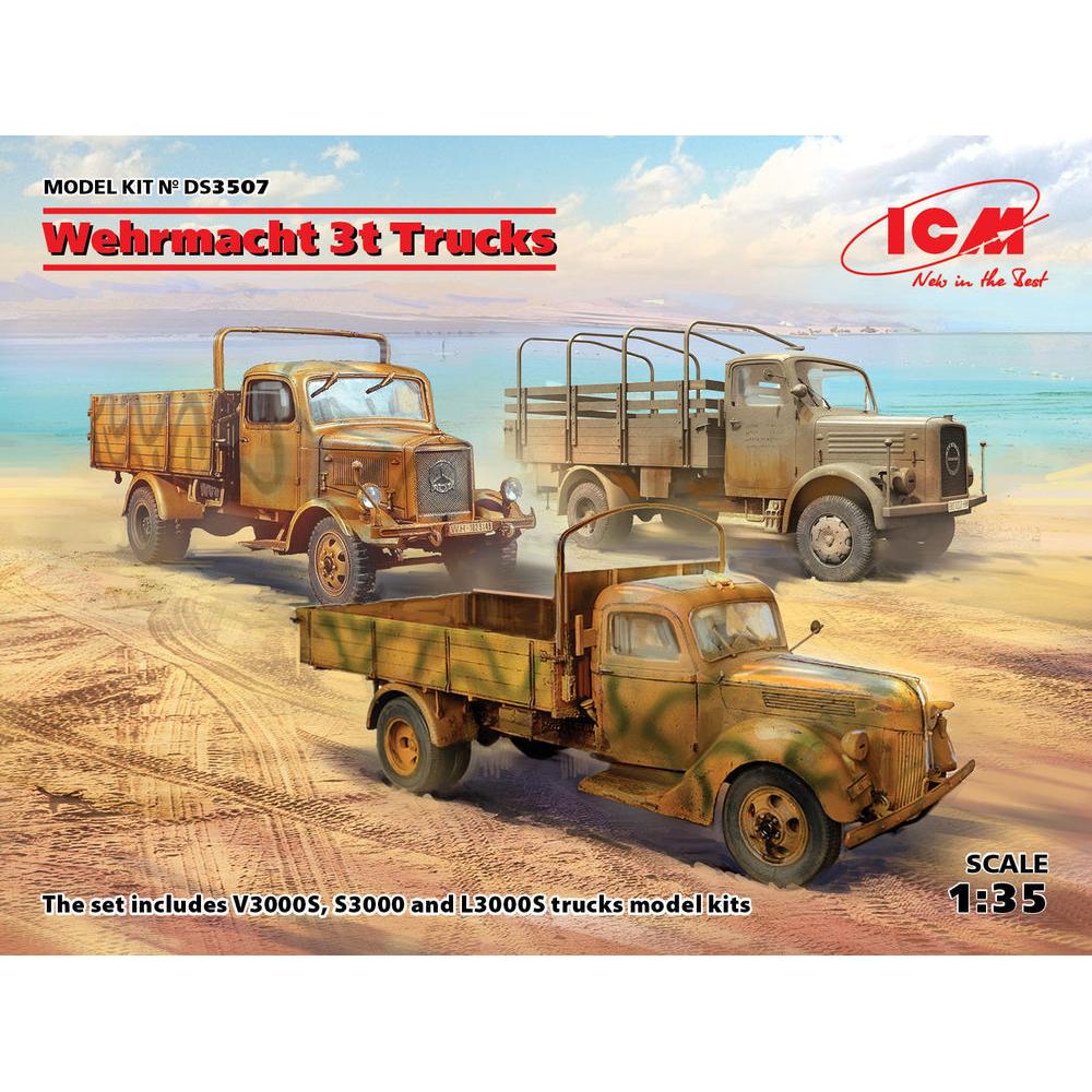ICM Wehrmacht 3t Trucks (V3000S, KHD S3000, L3000S)