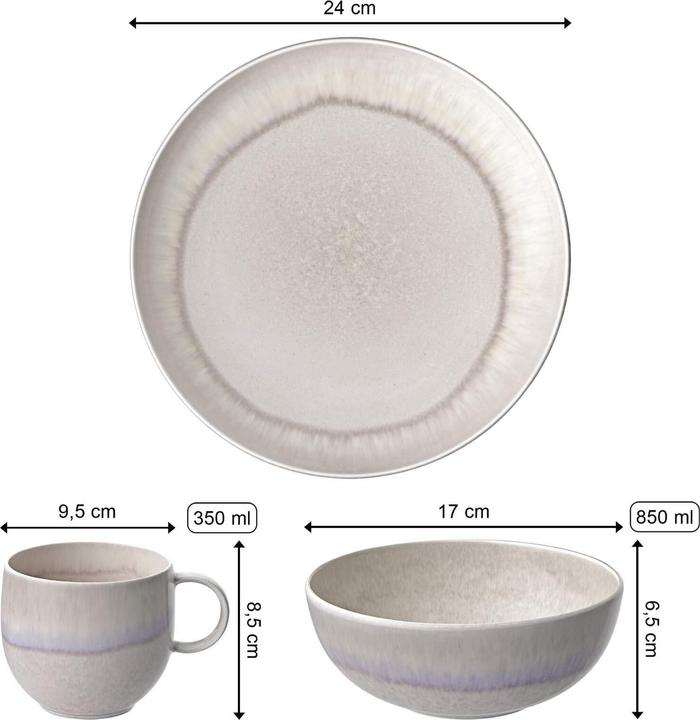 Produktbild Like. by Villeroy & Boch Fruehstuecks Set 6tlg. EC Perlemor Sand (6 Stück)