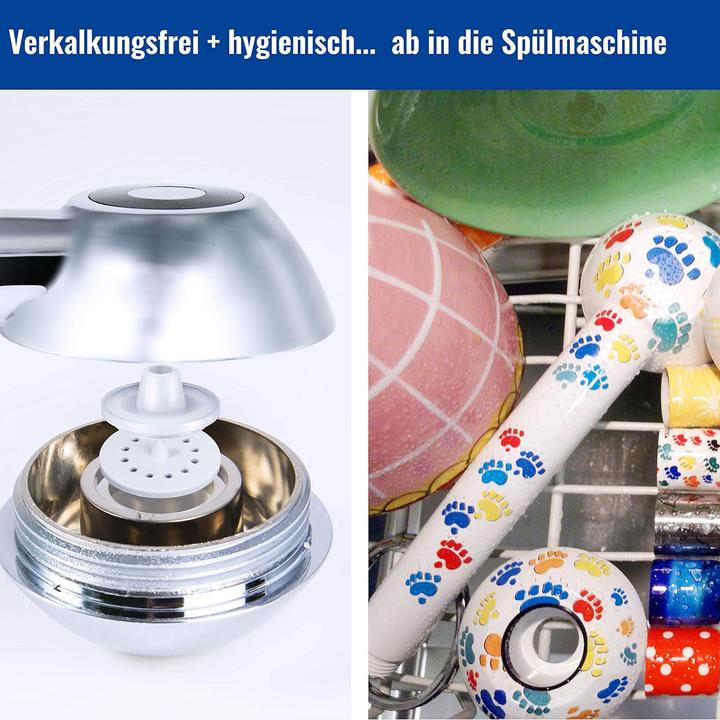 Produktbild aquaclic Duschkopf Vitalité Just Sports Swissclima mit 4 Mengenreglern (8 Strahlarten)