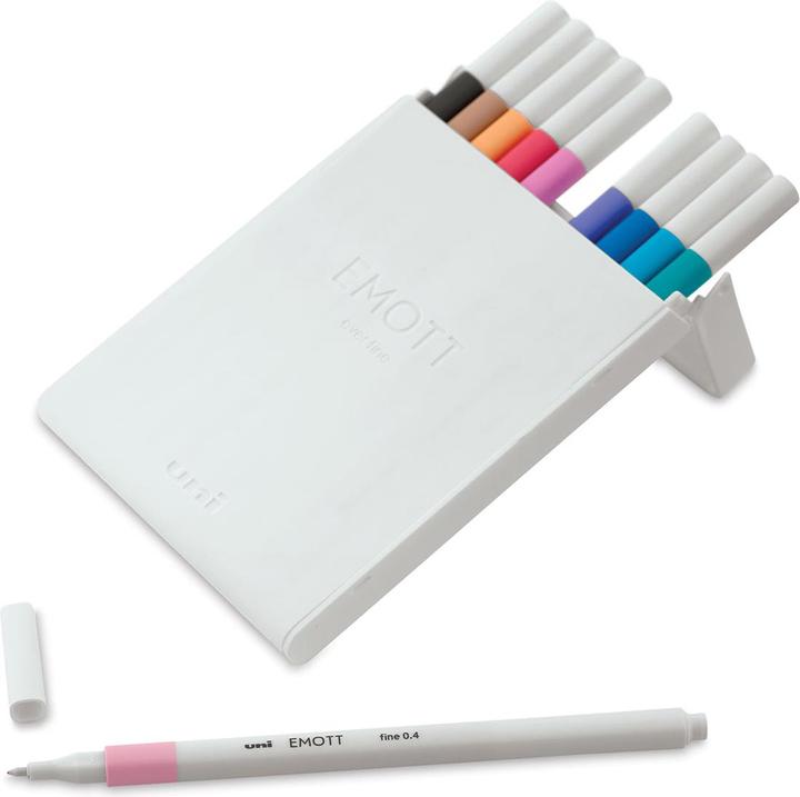 Produktbild Uni-ball Faserschreiber Emott Soft Pastell 0.4 mm, 10er-Set (soft pastel, 10 x)