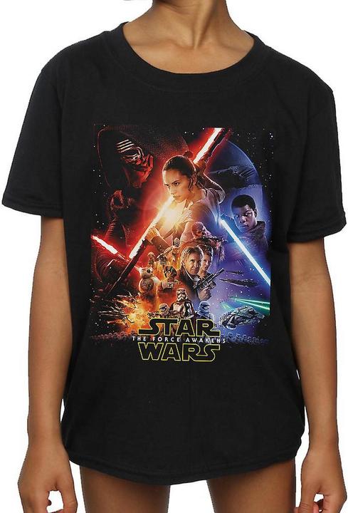 Produktbild Star Wars Girls Poster Cotton T-Shirt (140, 146)